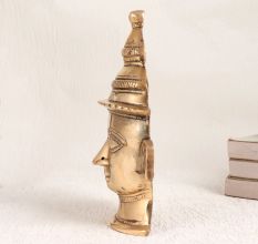 Premium Brass Goddess Parvati Head Plate for Prayer