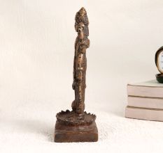 High-Quality Brass Statue of Lord Vishnu for Worship