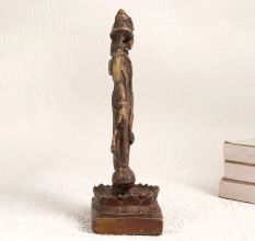 High-Quality Brass Statue of Lord Vishnu for Worship