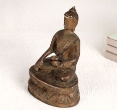 Brown Finish Lord Buddha Brass Statue for Decoration