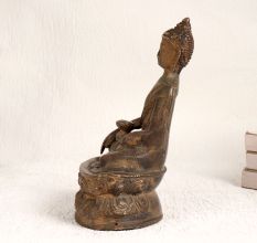 Brown Finish Lord Buddha Brass Statue for Decoration