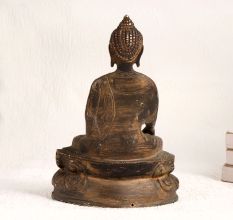 Brown Finish Lord Buddha Brass Statue for Decoration