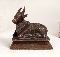 Handmade High-Quality Brass Statue of Lord Nandi