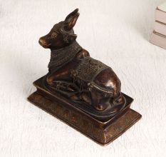 Handmade High-Quality Brass Statue of Lord Nandi