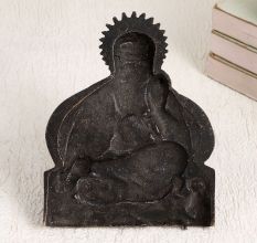 Finest Brass Holy Plate of Guru Nanak for Decoration