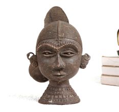 Holy Brass Goddess Parvati Head Statue from Odisha