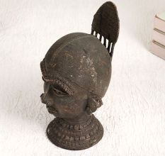 Holy Brass Goddess Parvati Head Statue from Odisha