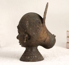Holy Brass Goddess Parvati Head Statue from Odisha