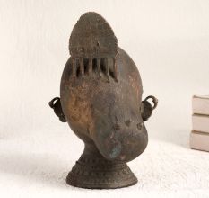 Holy Brass Goddess Parvati Head Statue from Odisha