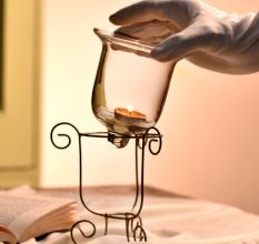 Handmade Premium Glass Candle Holders for Dining Table