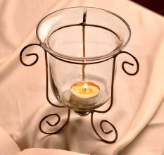 Handmade Premium Glass Candle Holders for Dining Table