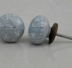 Grey Heart Flat Knob (1)