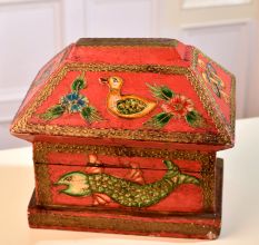 Beautiful Colourful Jewelry Box Made of Premium Wood