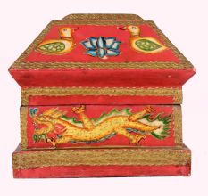 Hut Shape Beautiful Wooden Box for Home Decoration