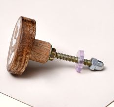 Engraved Flower Drawer Knobs for Dresser and Cabinet