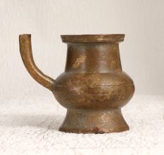 Handmade South Indian Brass Water Pot with Spout