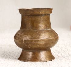Vintage South Indian Brass Water Pot with Spout for Decor