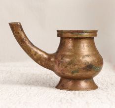 Handcrafted Small Water Pot with Spout for Home Decor