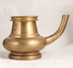 Sturdy Brass Water Pot with Spout for Home Decoration