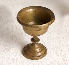 Antique Brown Finish Brass Kumkum Cup for Prayer