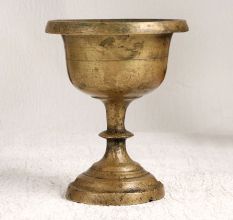 Antique Brown Finish Brass Kumkum Cup for Prayer