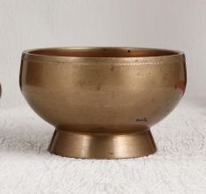 Vintage Brown Kumkum Bowl Made of Finest Brass