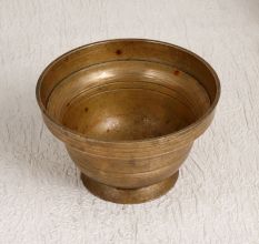 Vintage South Indian Brass Kumkum Bowl for Prayer