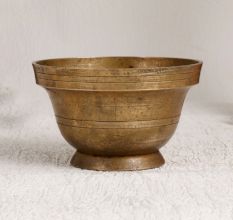 Vintage South Indian Brass Kumkum Bowl for Prayer