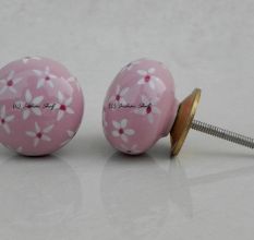 Pink Tiny Flower Knob (1)