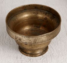 Antique Brown Kumkum Bowl Made of High-Quality Brass