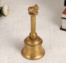 Vintage Brown Finish Temple Bell Made of Finest Brass