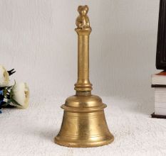 Vintage Brown Finish Temple Bell Made of Finest Brass