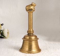 Vintage Brown Finish Temple Bell Made of Finest Brass