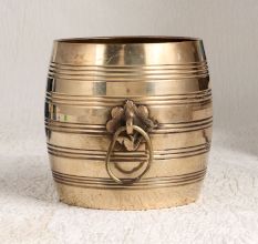 Shiny Premium Brass Measurement Bowl in South Indian Art