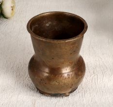 Himachal Art Vintage Brass Holy Water Pot for Ritual