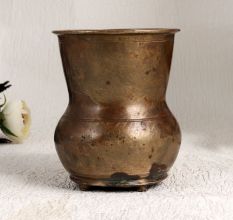 Himachal Art Vintage Brass Holy Water Pot for Ritual