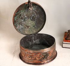 Handmade Islamic Art Copper Jewelry Box for Decoration