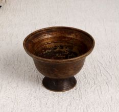 Handmade Vintage Brass Kumkum Cup for Prayer Room