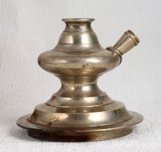 Indian Vintage Brass Hookah Base for Home Decor