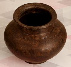 Vintage South Indian Brass Holy Water Pot for Home Decor