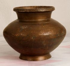Vintage Handmade Holy Water Pot Made of High-Quality Brass