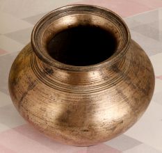 South Indian Art Brass Holy Water Pot Made of Brass for Rituals