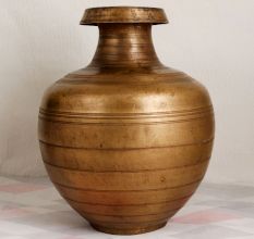 Vintage High-Quality Brass Pot for Indoor Decoration
