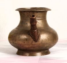 Antique Finish Holy Water Pot with Spout Made of Brass