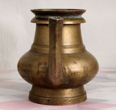 Sturdy Brass Holy Water Pot with Spout for Home Decor