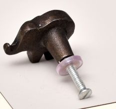 Antique Iron Elephant Shape Kids Drawer Knobs