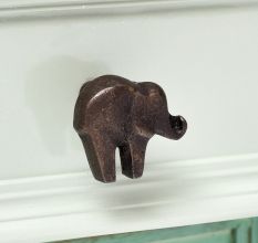 Antique Iron Elephant Shape Kids Drawer Knobs