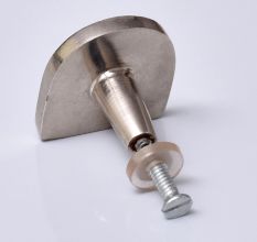 Silver Semi Oval Iron Cabinet Knobs