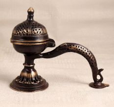 Antique Brown Finest Brass Camphor Burner for Home