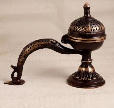 Antique Brown Finest Brass Camphor Burner for Home